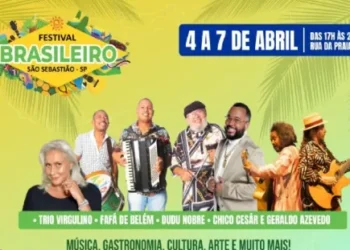 Grandes atrações do 1º Festival Brasileiro de São Sebastião