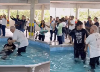 Filho de Ronaldo Fenômeno é batizado em igreja evangélica